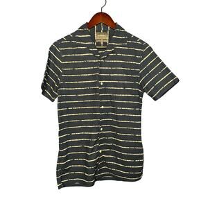 Bonobos Shirt Mens Small Blue/white Button-Down SS Collared Summer Casual